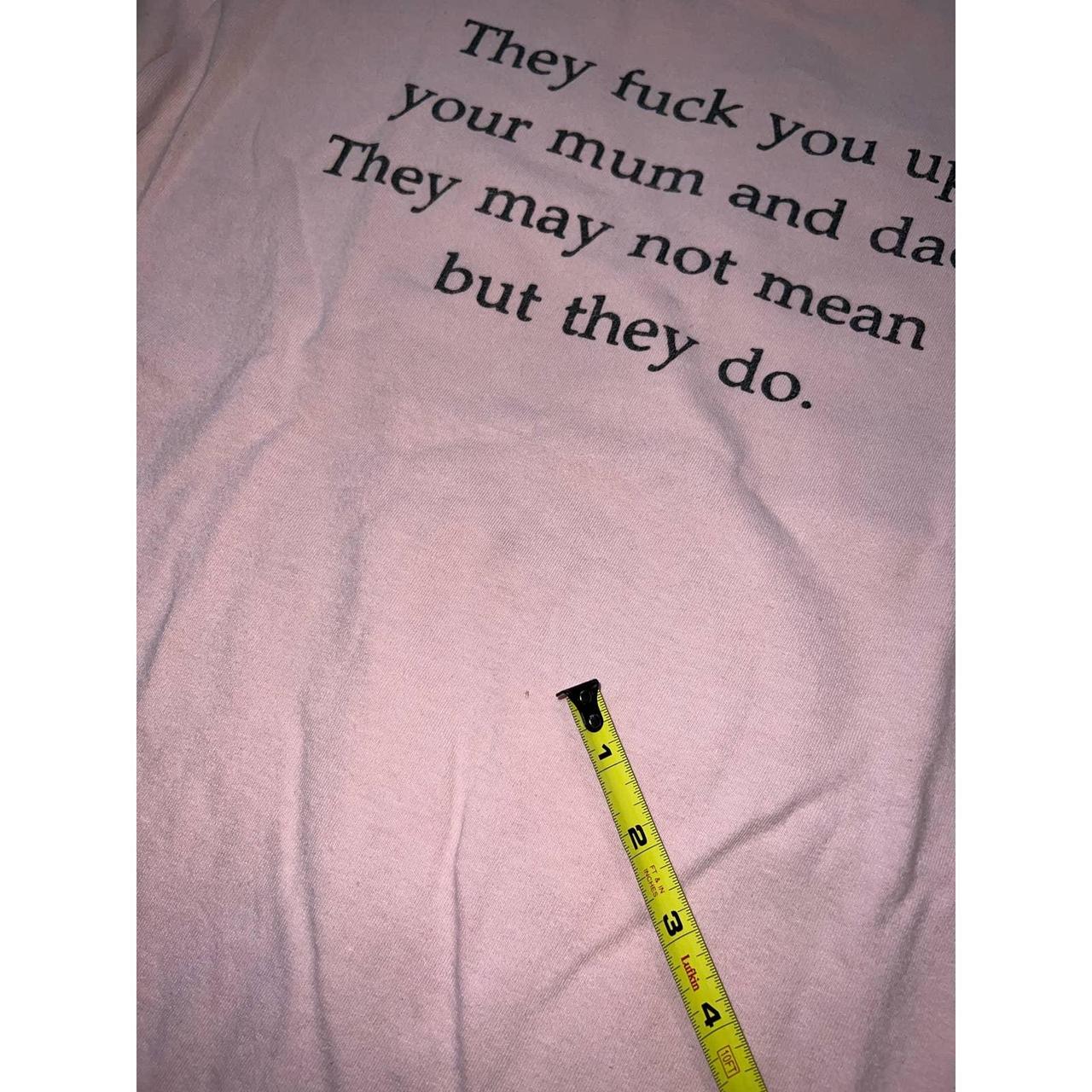 Supreme Verse They Fuck You Up Tee, Has tint pinhole...