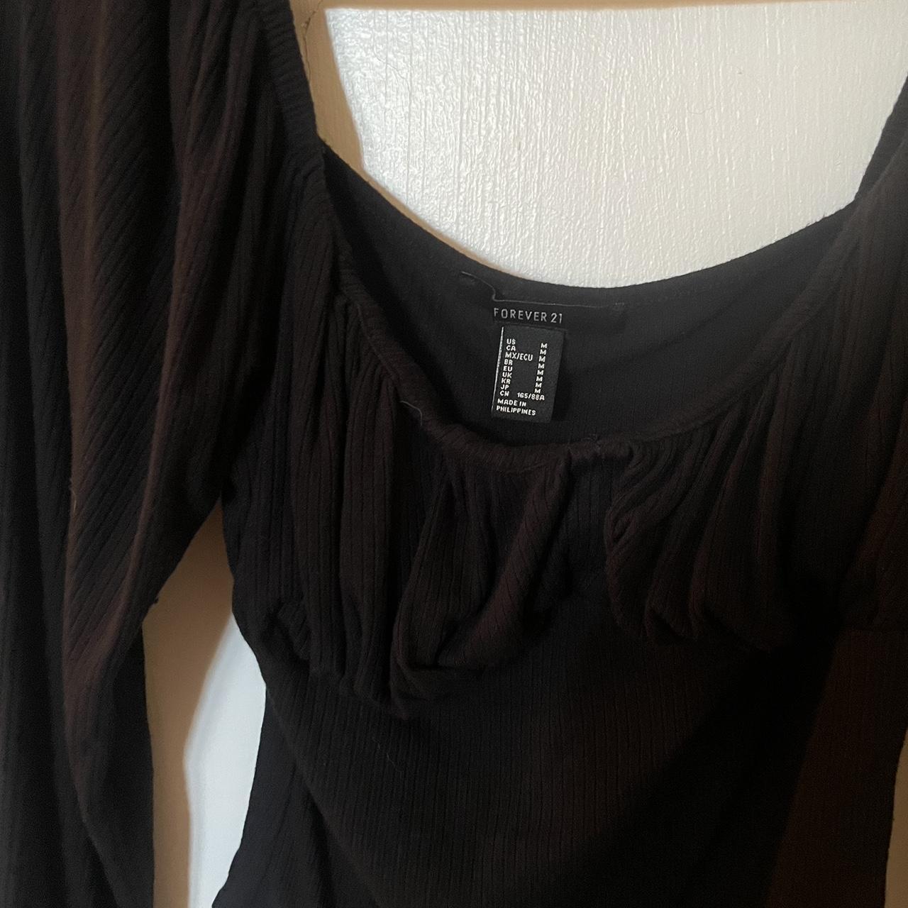 Forever 21 bodysuit with puffy sleeves. Has a... - Depop