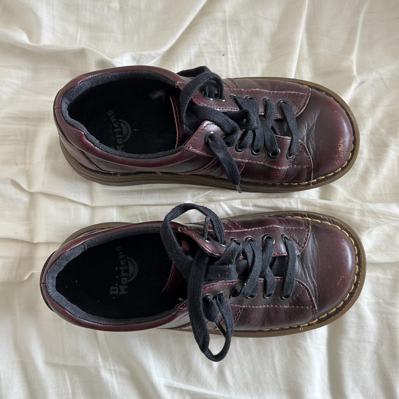 Vintage Dr Martens Mel eye shoe Burgundy EU 37 Depop