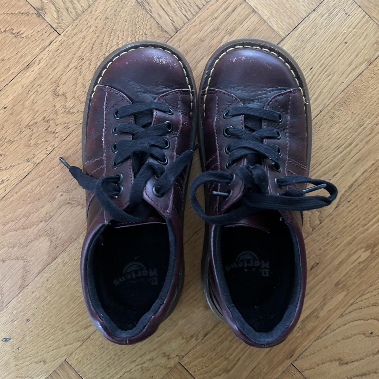 Vintage Dr Martens Mel eye shoe Burgundy EU 37 Depop