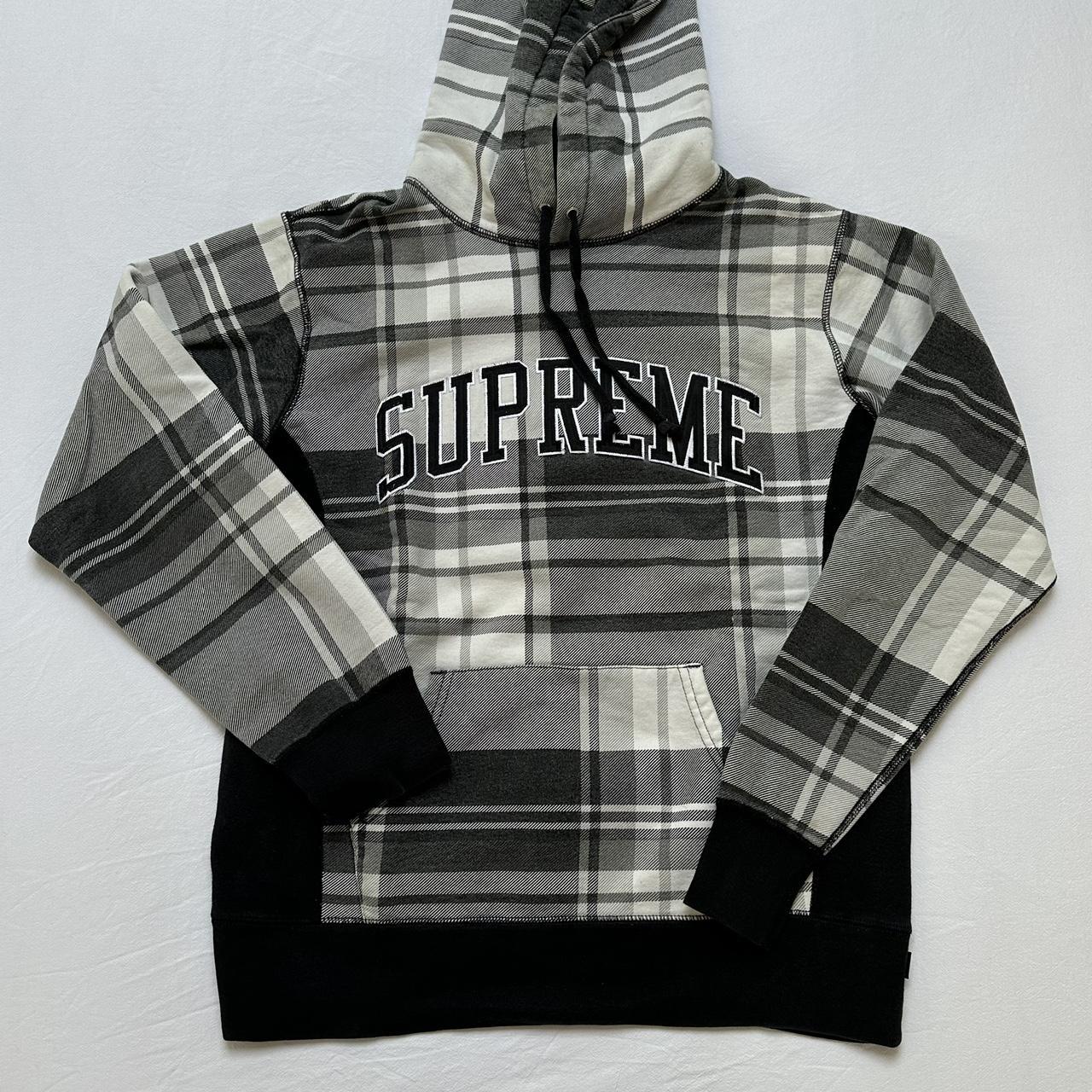 Supreme discount plaid hoodie