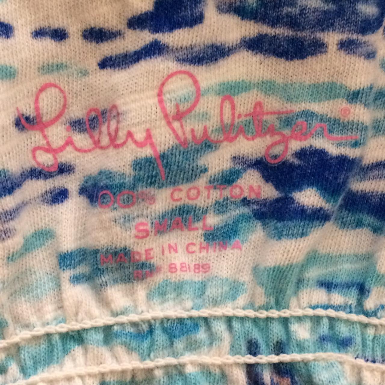 Lilly Pulitzer Women's Blue and Yellow Vest (2)