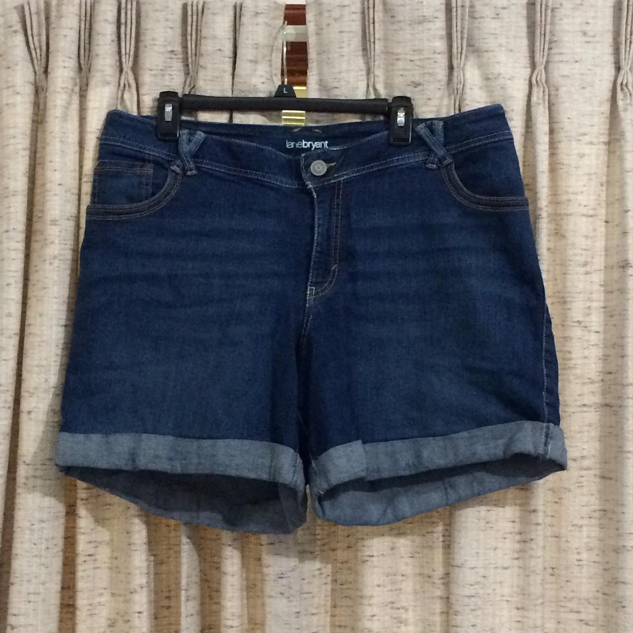 Lane Bryant Women's Blue Shorts | Depop