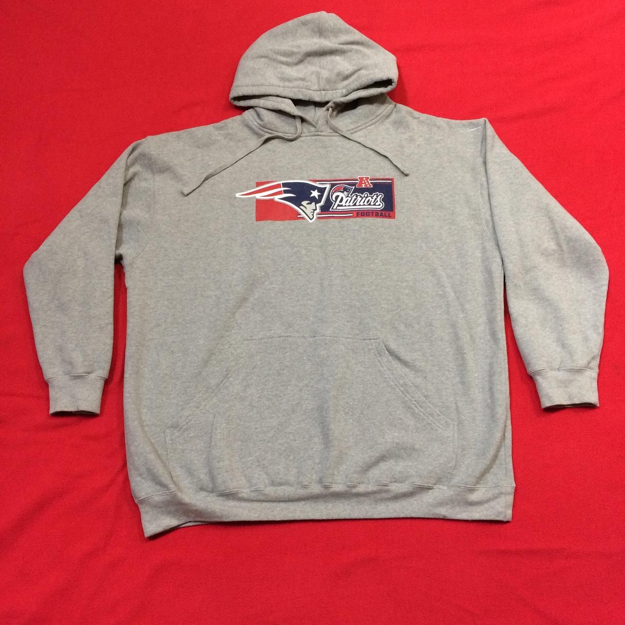 Dark Grey NFL New England Patriots Hoodie ✓In - Depop