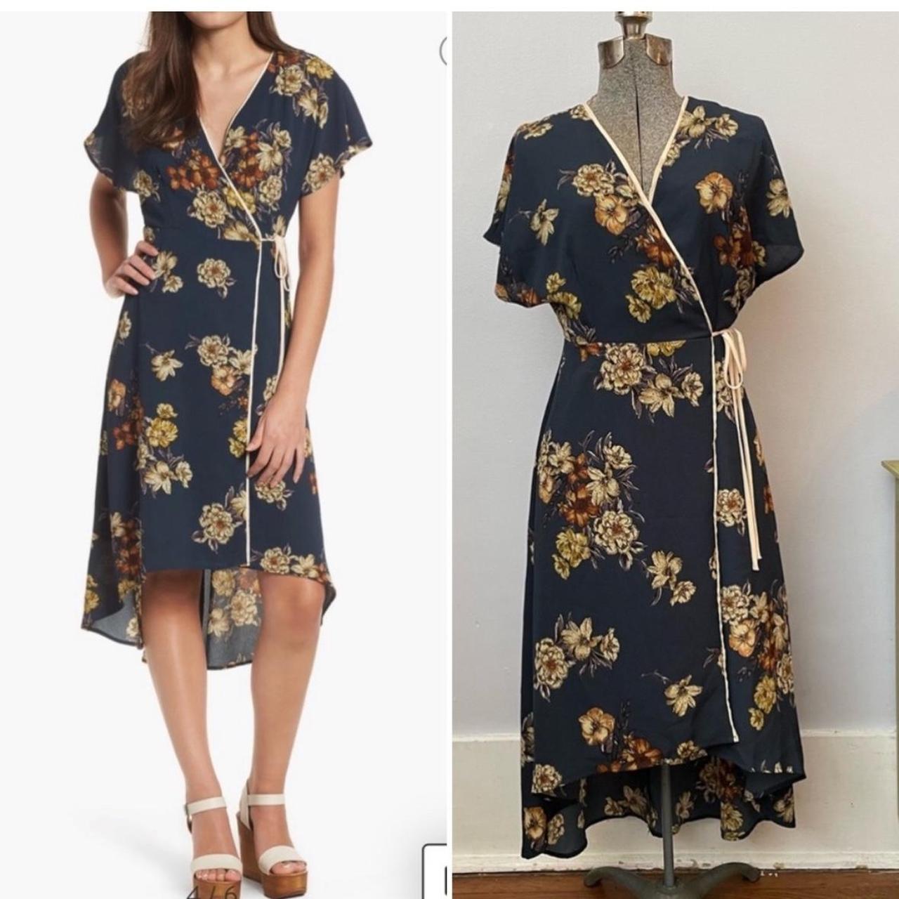 Leith midi 2025 wrap dress