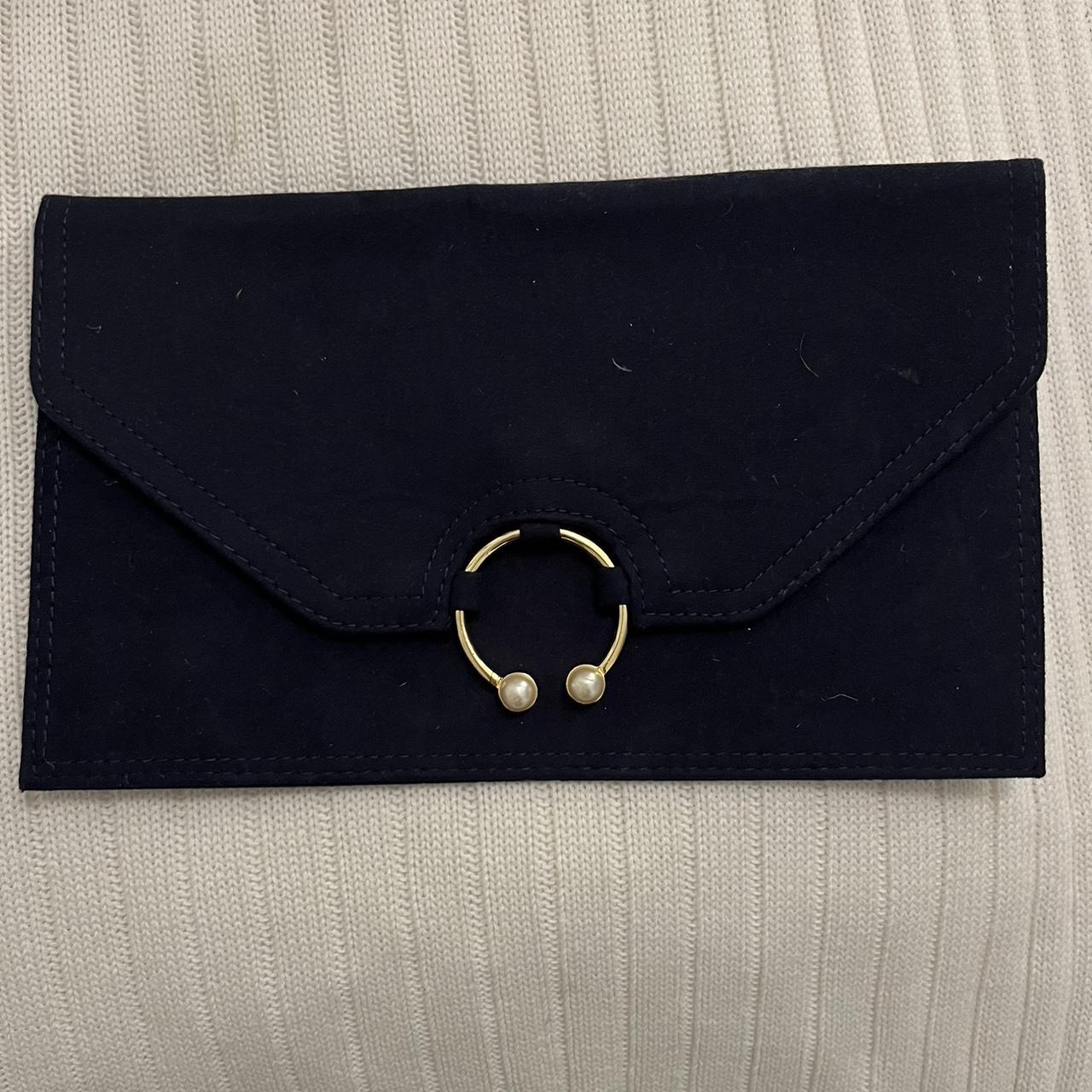 Asos navy clutch bag sale