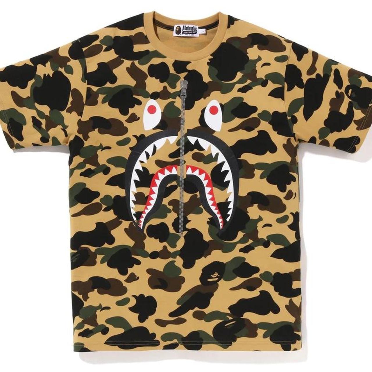 bape 1st camo shark tee