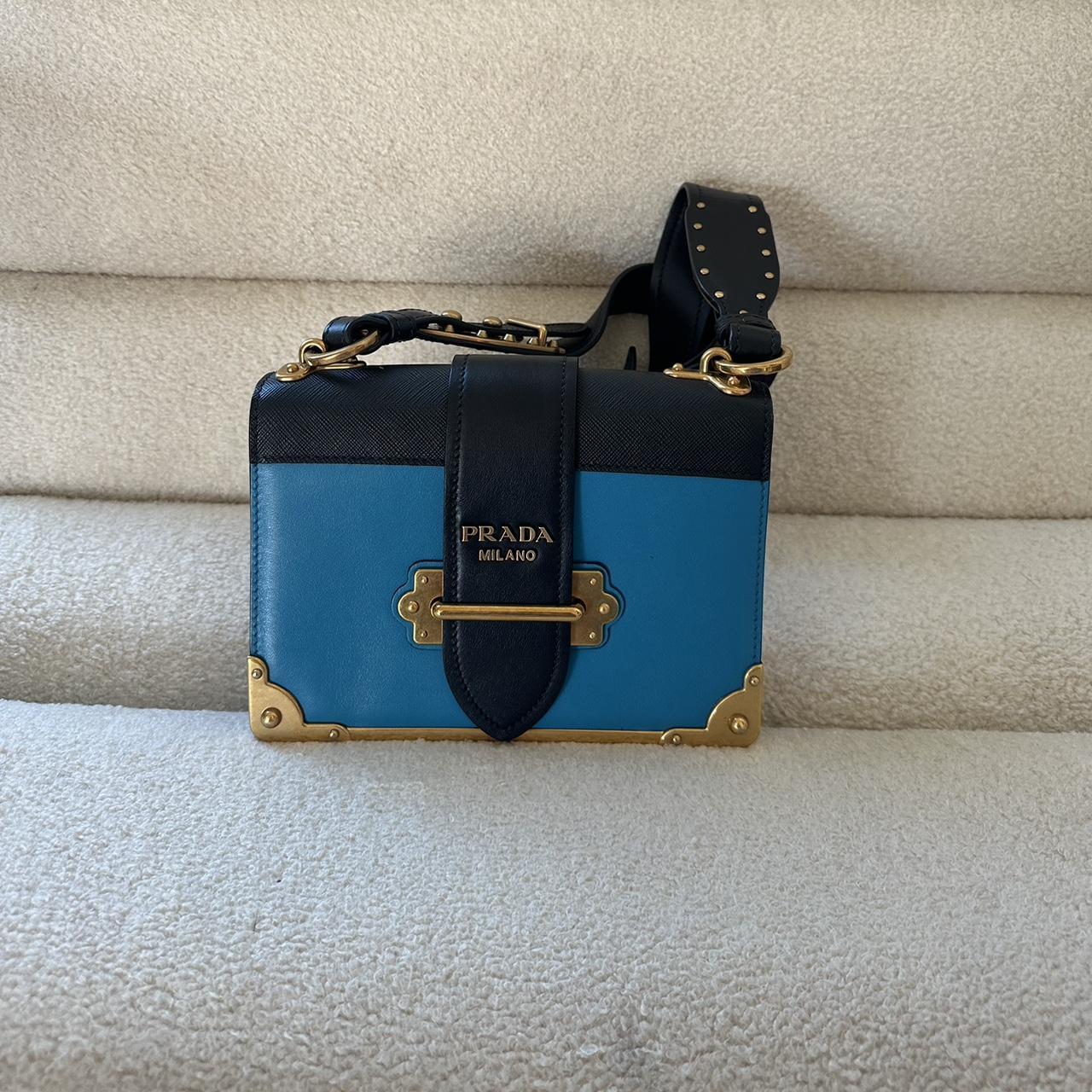 Prada cahier blue best sale