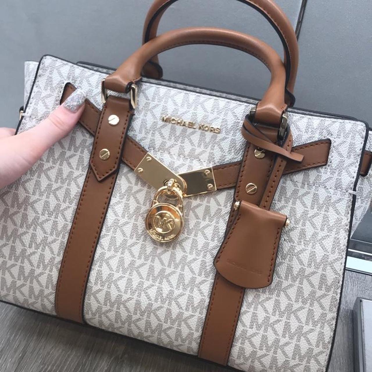Michael Kors Hamilton Nouveau Monogram Lock... | Depop