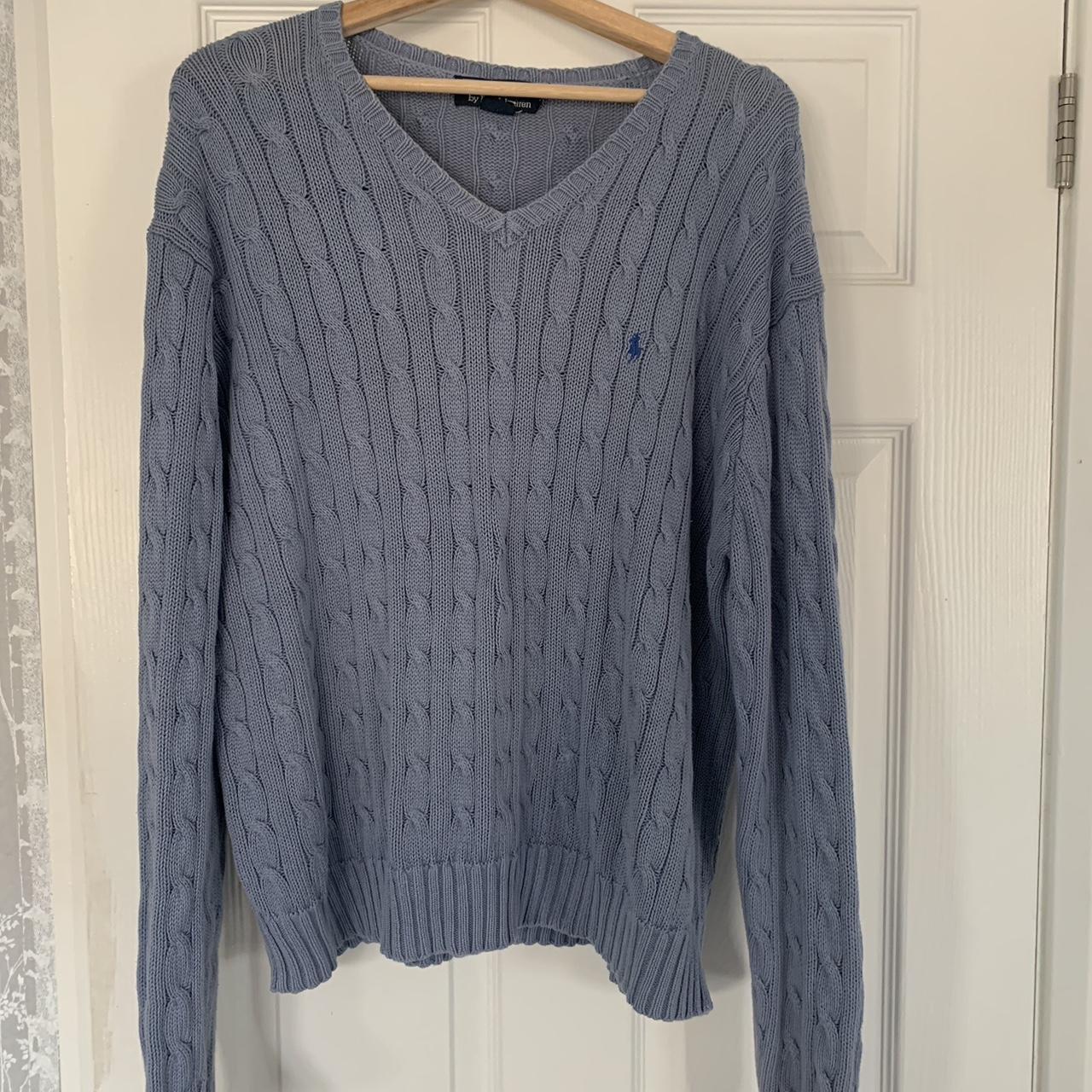 Polo Ralph Lauren Women's Blue Jumper | Depop