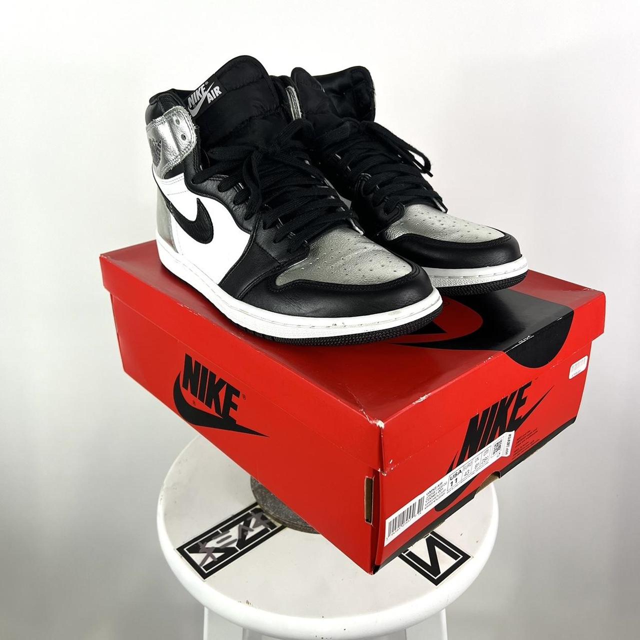 jordans with shiny toe