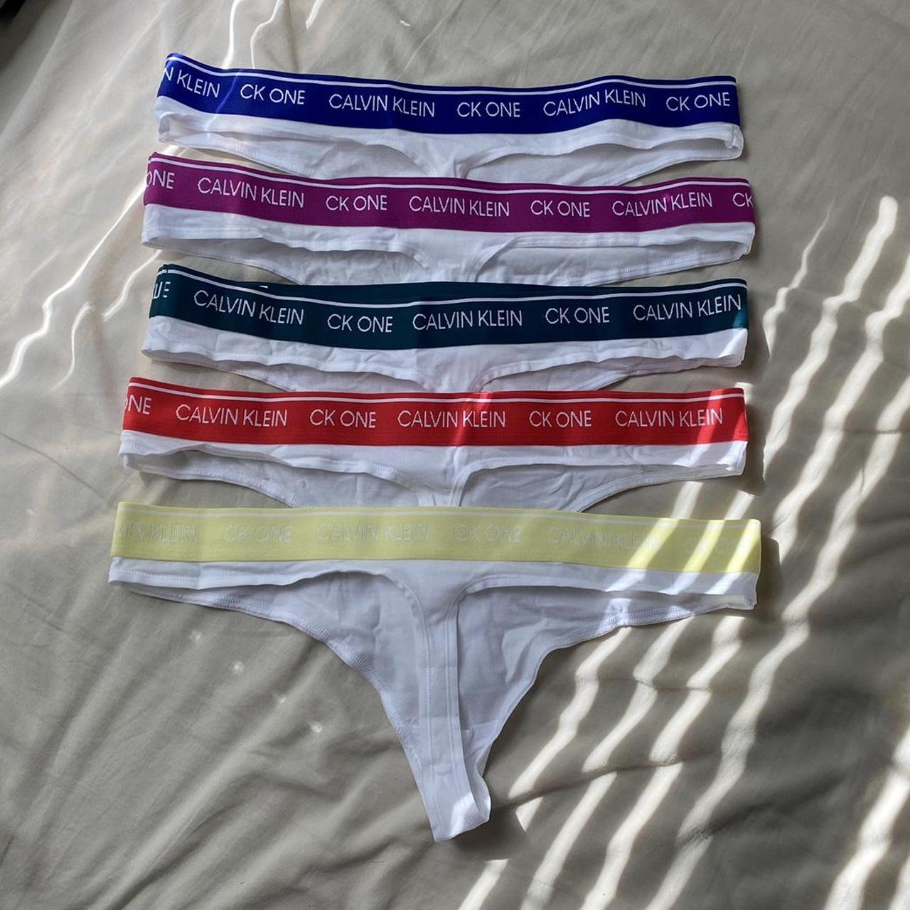 5 pack of Calvin Klein thong underwear. Only tried...