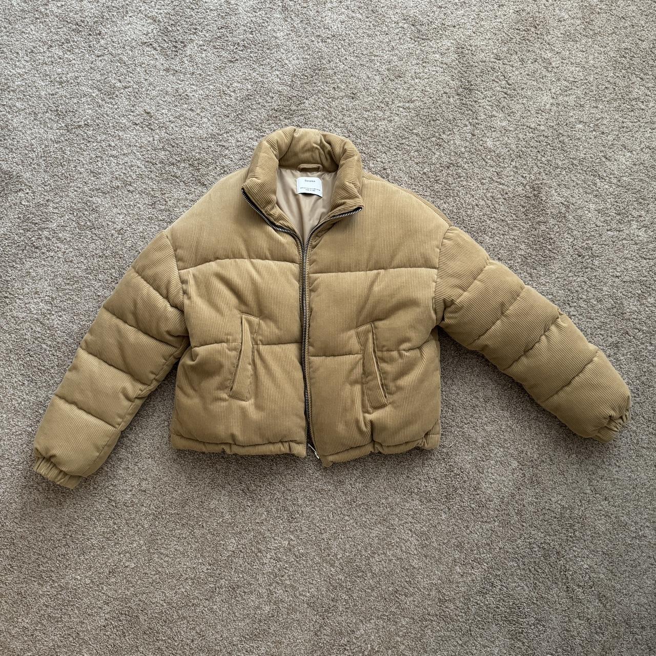 Bershka corduroy puffer jacket best sale