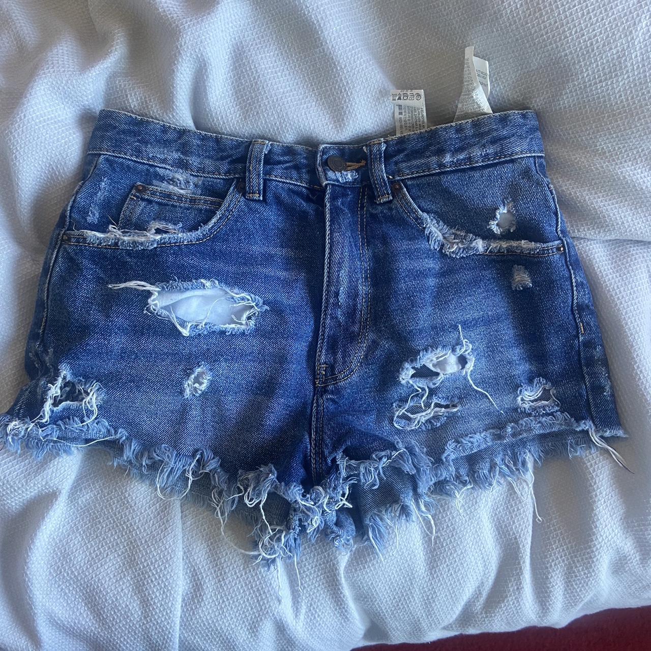 Zara Women's Blue Shorts | Depop