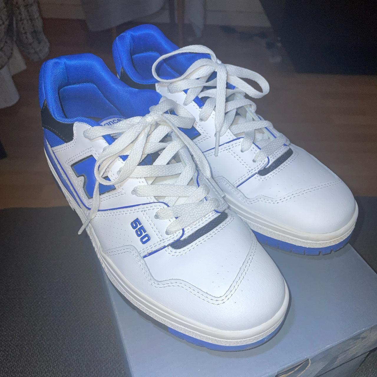 New balance 550 - royal blue - white and blue Mens... - Depop