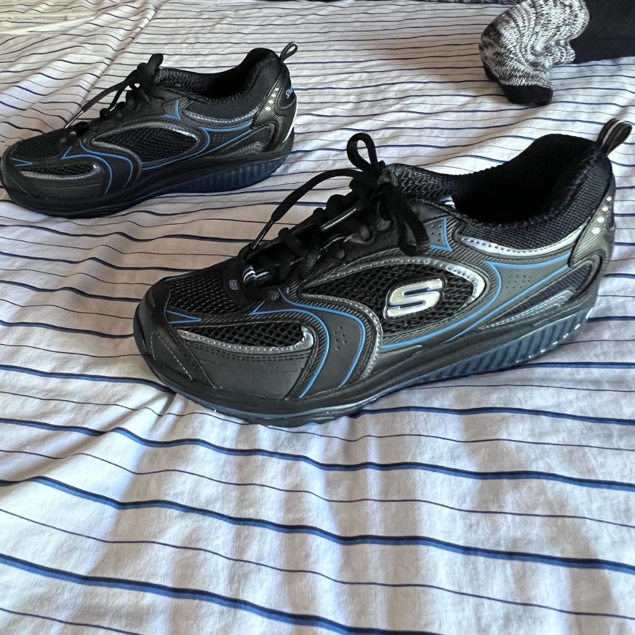 Skechers shape ups store black womens