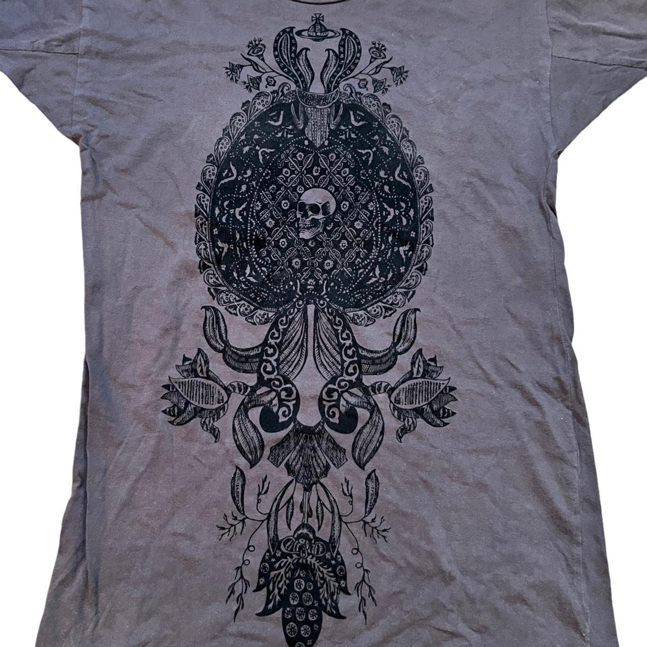 Vivienne Westwood Gothic Skull Boudoir Graphic Tee... - Depop