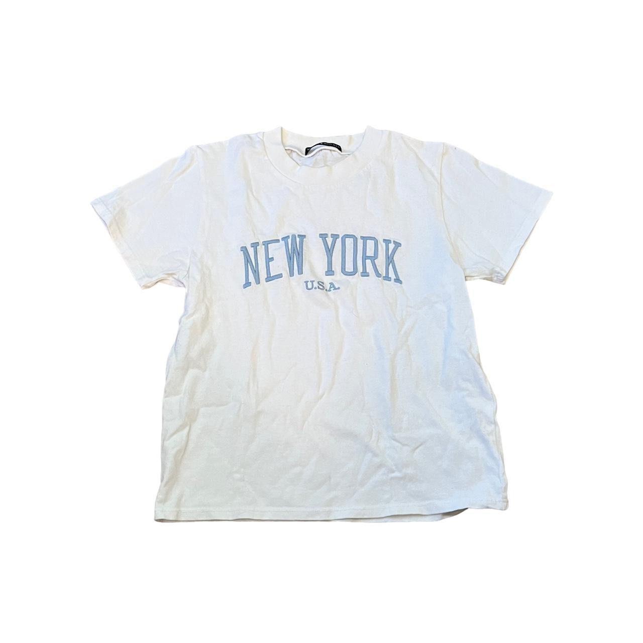 Brandy Melville New York Graphic Tee One Size... - Depop