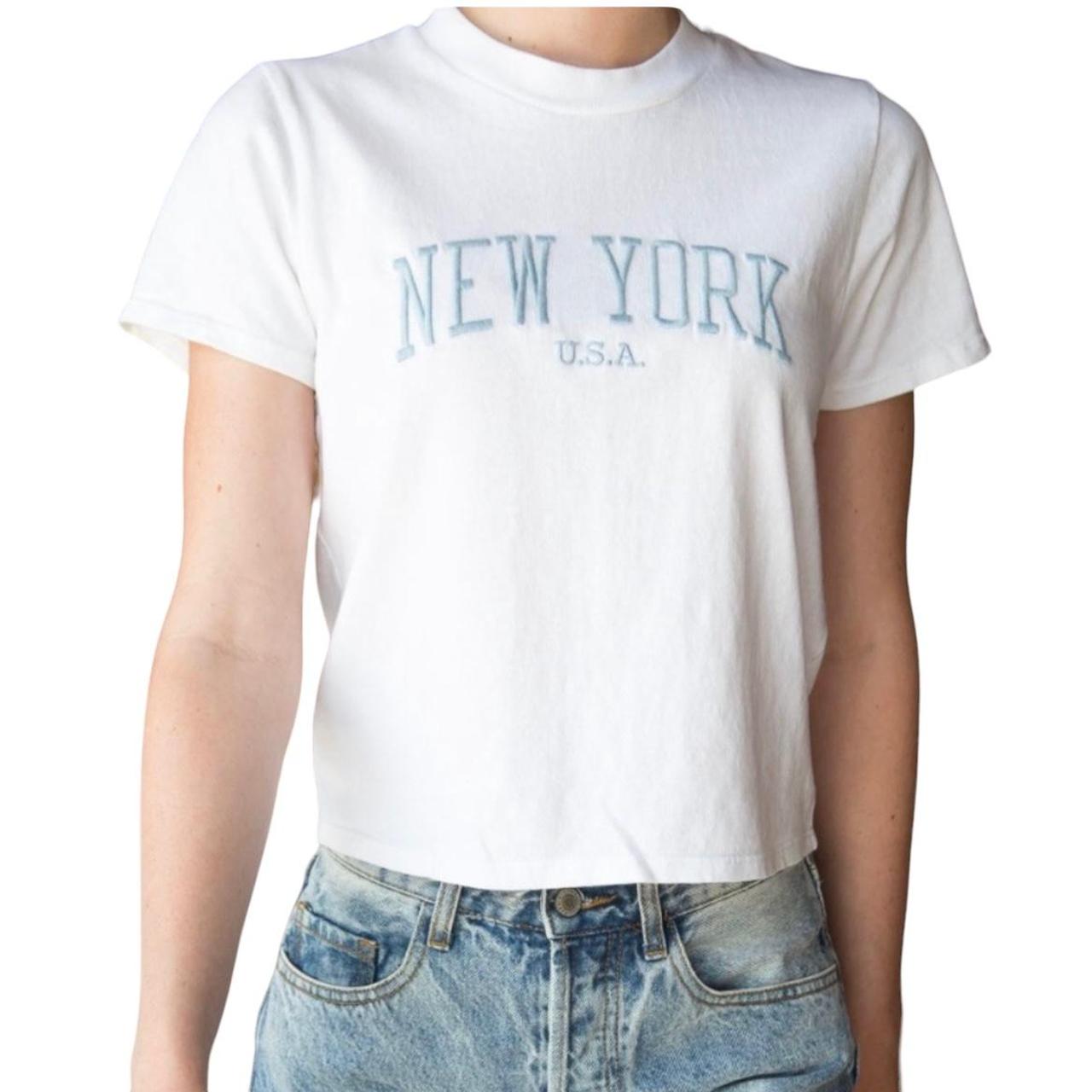 Brandy Melville New York Graphic Tee One Size... Depop