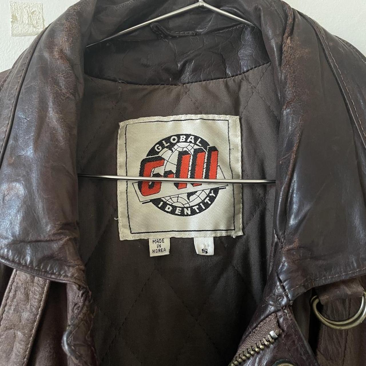 Absolutely stunning brown leather jacket. 80s era.... - Depop