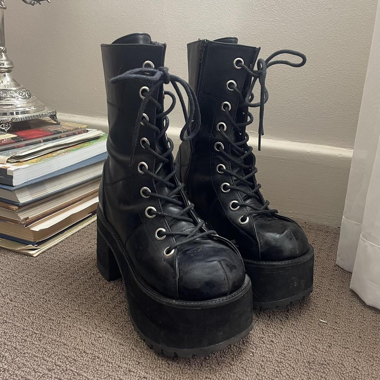 Demonia RANGER 301 lace up ankle boots - very good... - Depop