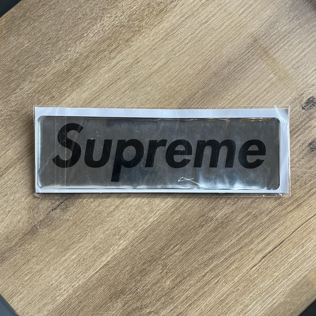 Supreme Power Corruption offers Lies Box Logo Sticker