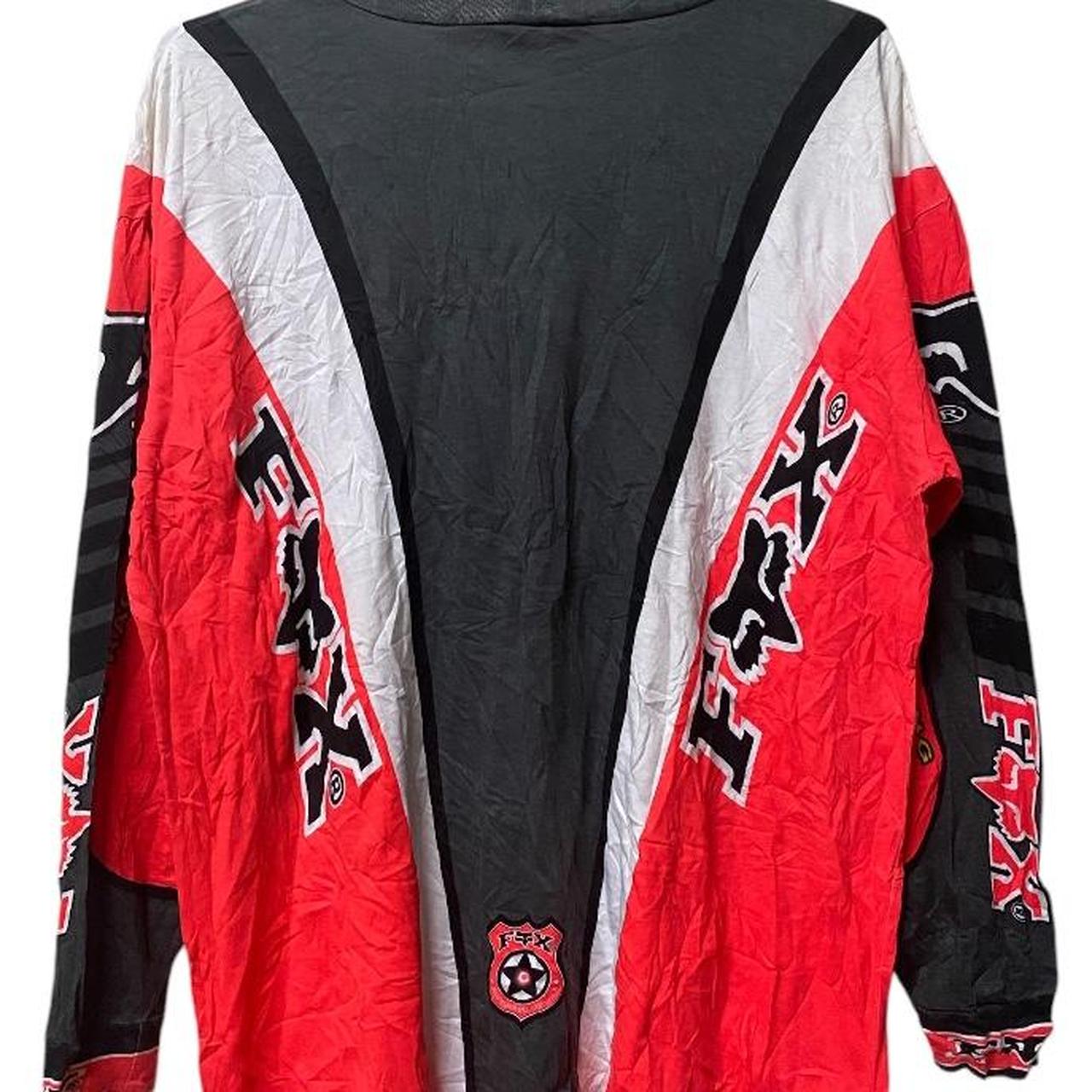 ジャケット・アウター FOXRACING Logo Embroidery Jersey Blouson Vintage 90s Y2K Fox Racing DMX Jersey Motorcycle M Ruff