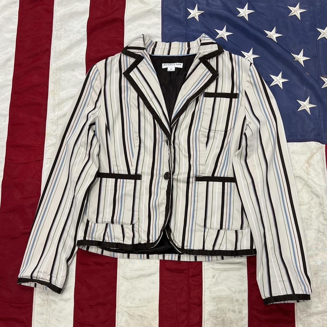 Pendleton Women's Blazer Jacket - Multi/White - S… - image 1