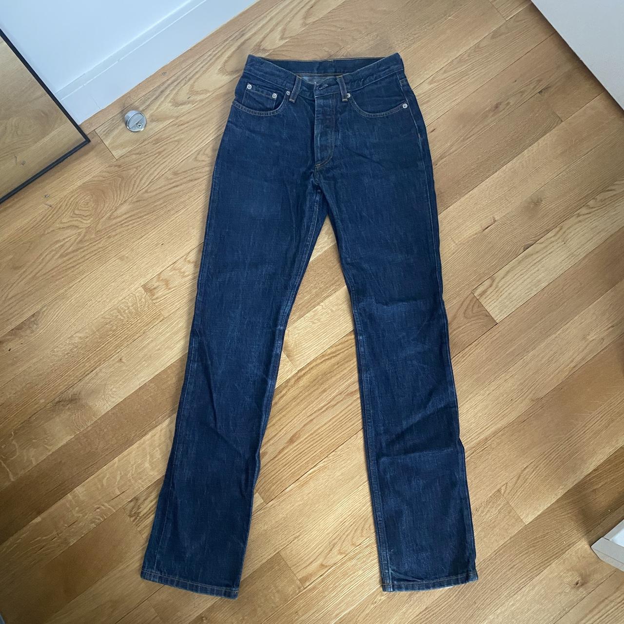 Dark blue vintage denim Helmut Lang jeans. Size 26....