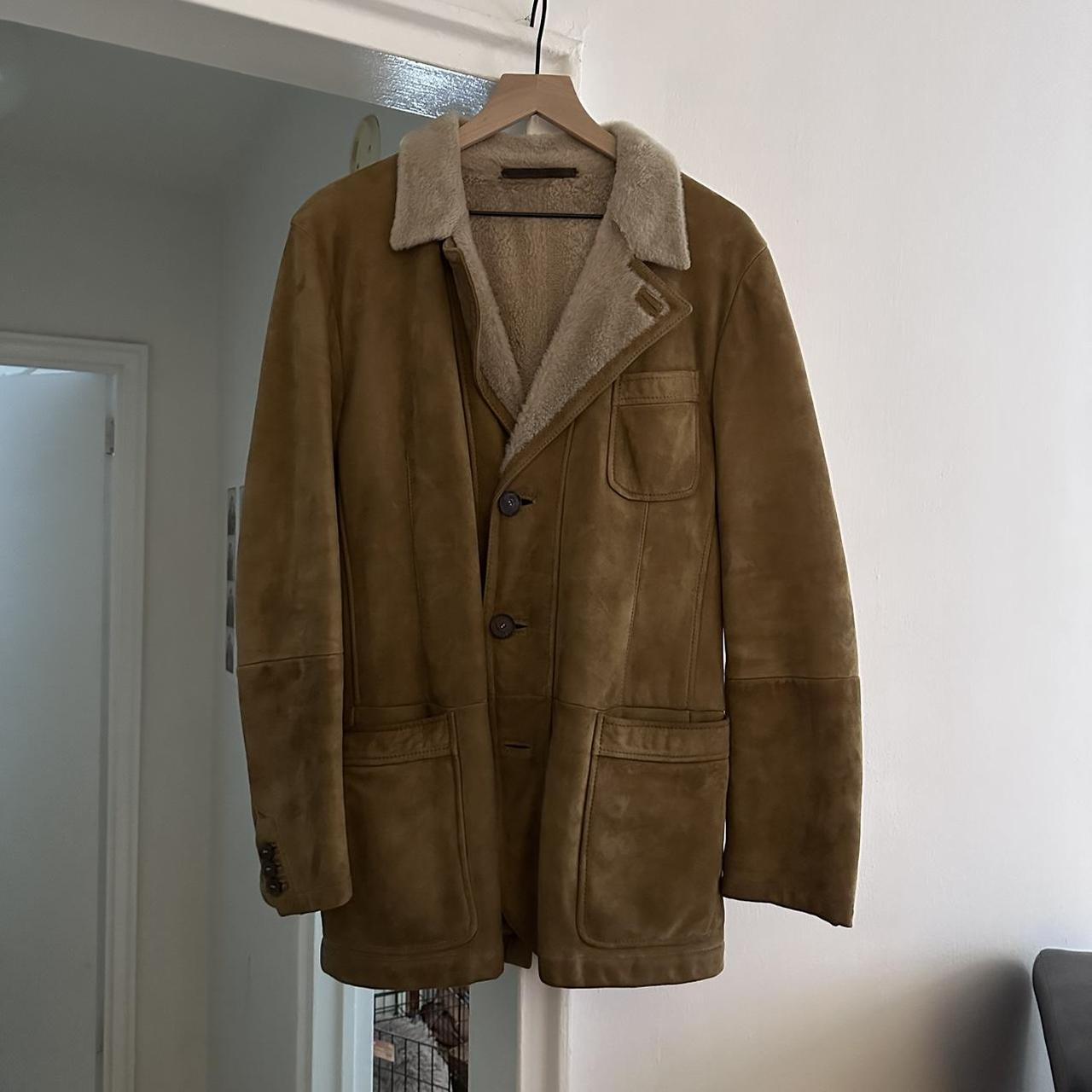 VINTAGE FERRAGAMO SUEDE FUR LINED JACKET...