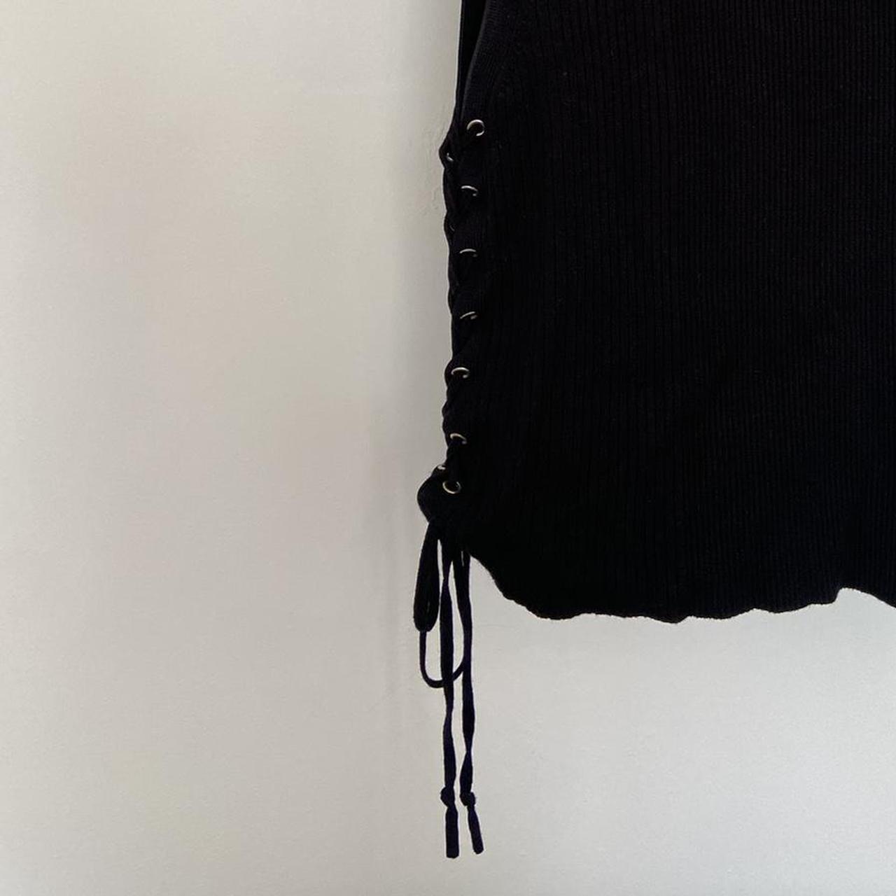 Black Zara knit tank top size S small would fit Depop