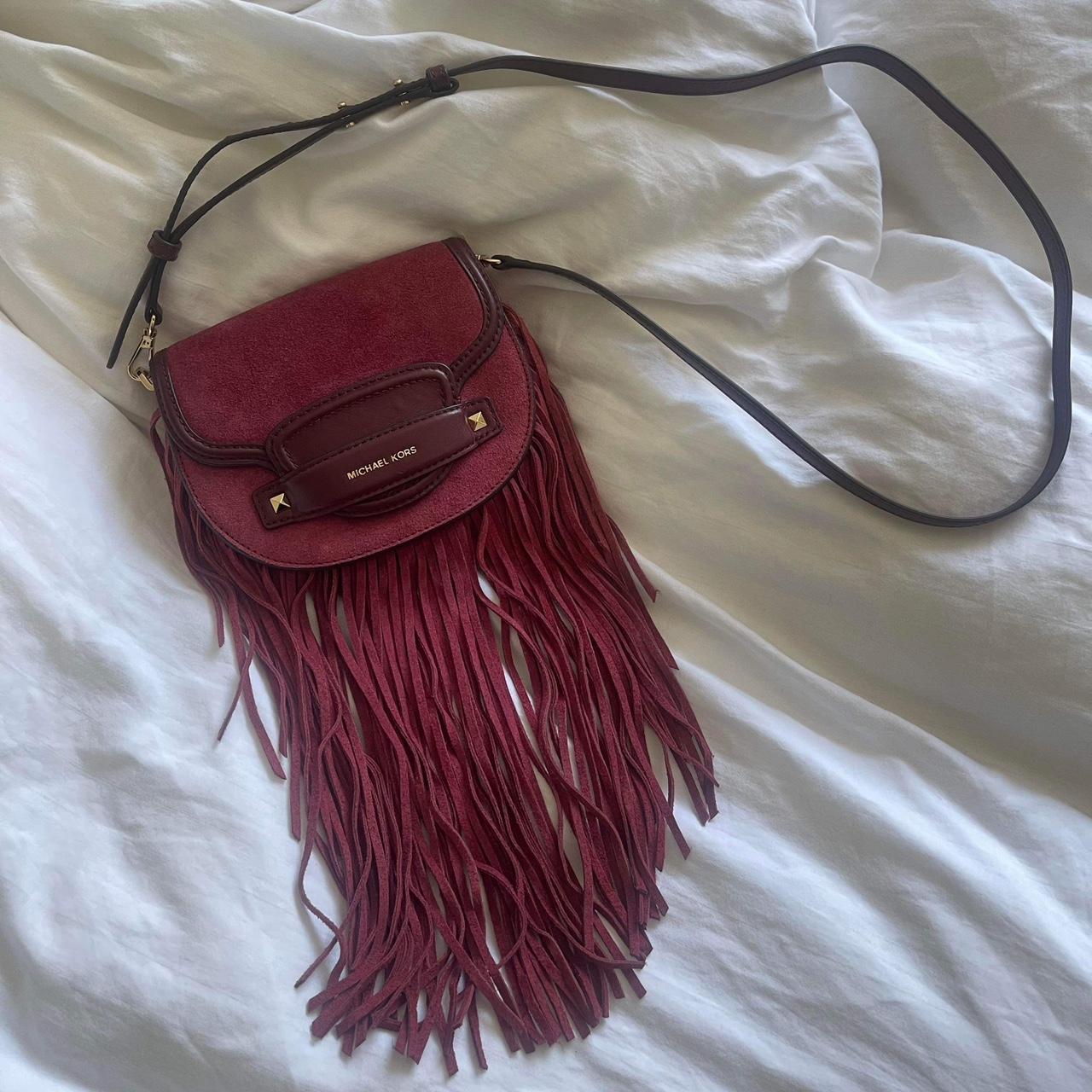 Authentic Michael Kors suede fringe bag. Bought in... Depop