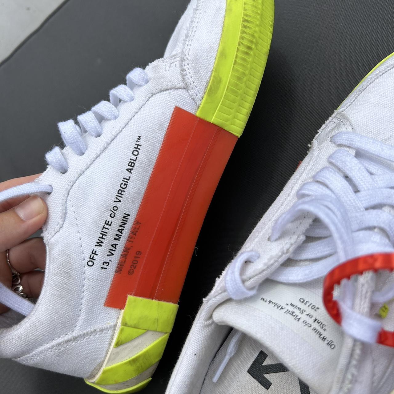 Off-White Women's Yellow and White Trainers (2)