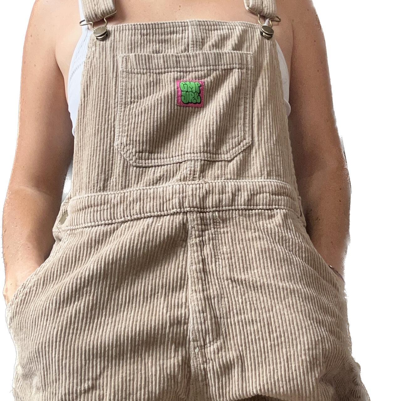 Empyre Women's Tan and Cream Dungarees-overalls