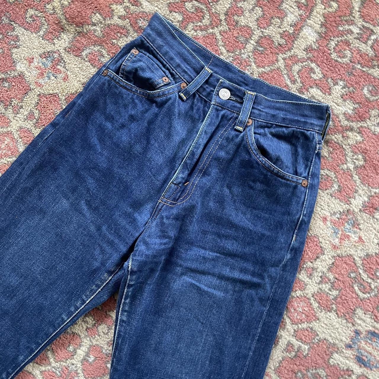 Levis repro 1950’s 701 selvedge jeans Fits 24... - Depop