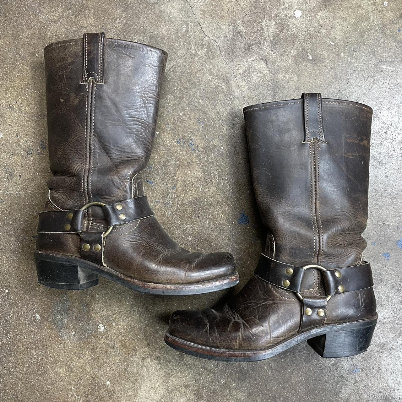 frye motorcycle boots women's
