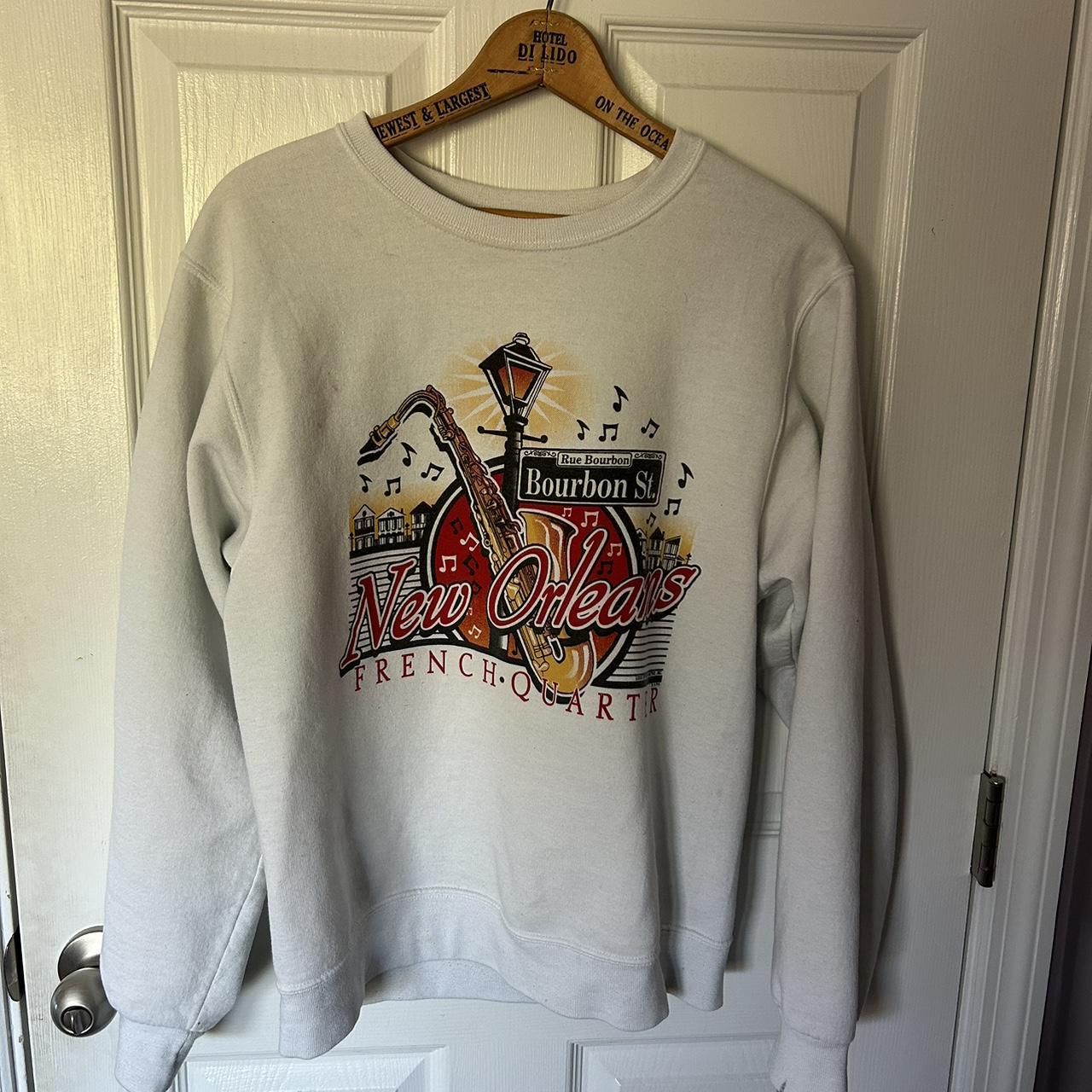 The French Quarter New Orleans Vintage Crewneck Sweatshirt. 