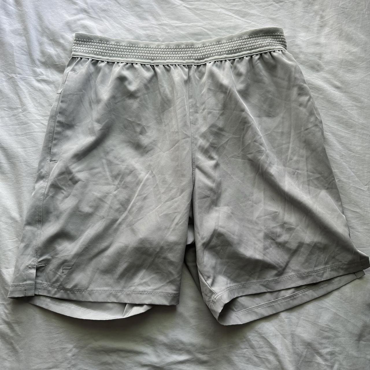 Grey Fabletics Shorts size mens medium tag is... Depop