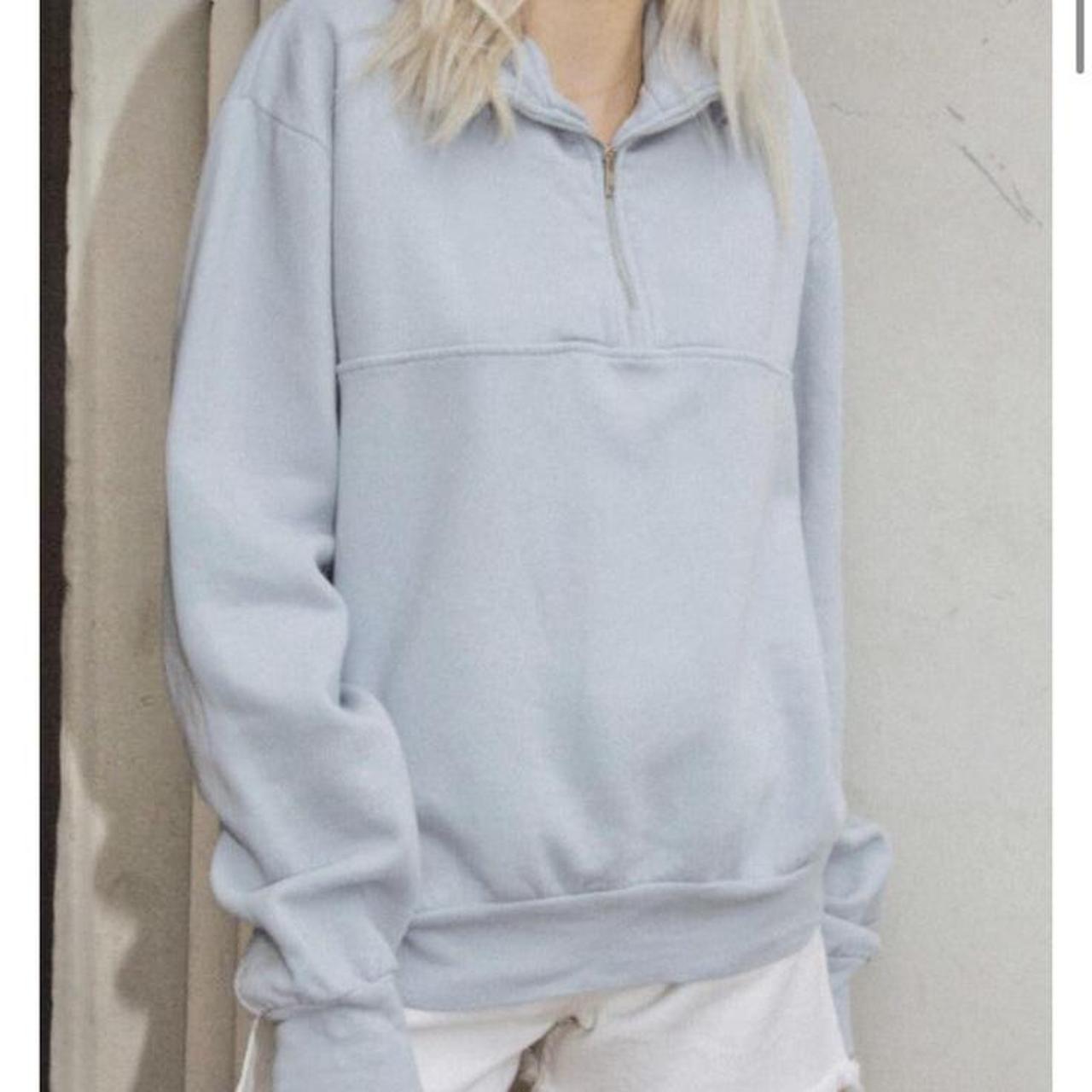 brandy melville half zip sweatshirt