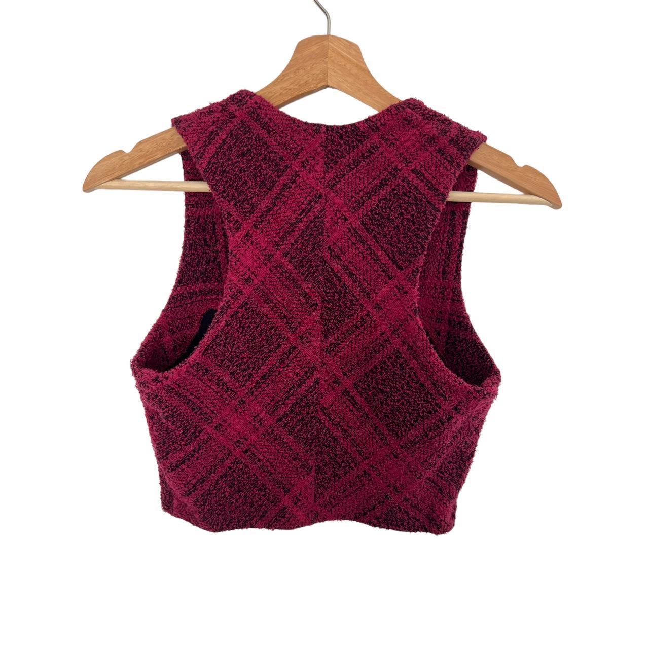 y2k Plaid Cropped Vest Top • Y2k urban outfitters... - Depop