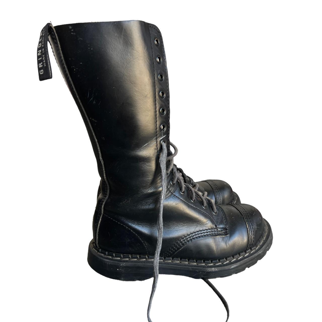 90s Grinders England Combat Boots • Vintage 90s... Depop