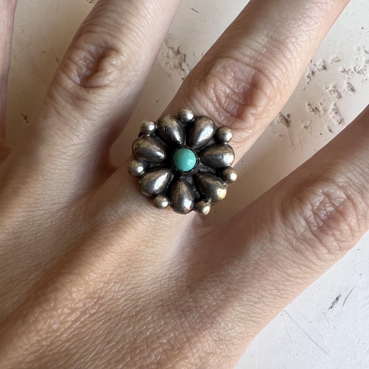 Native Women's Ring - Silver/Multi – Signed Navaj… - image 2