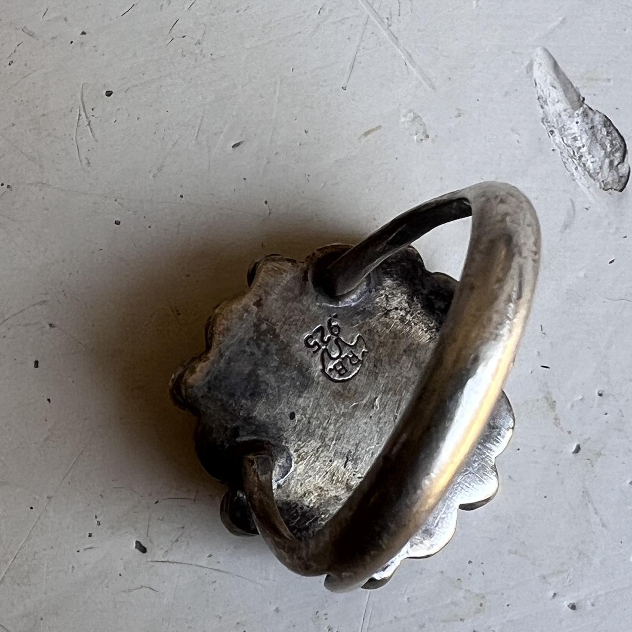 Native Women's Ring - Silver/Multi – Signed Navaj… - image 3