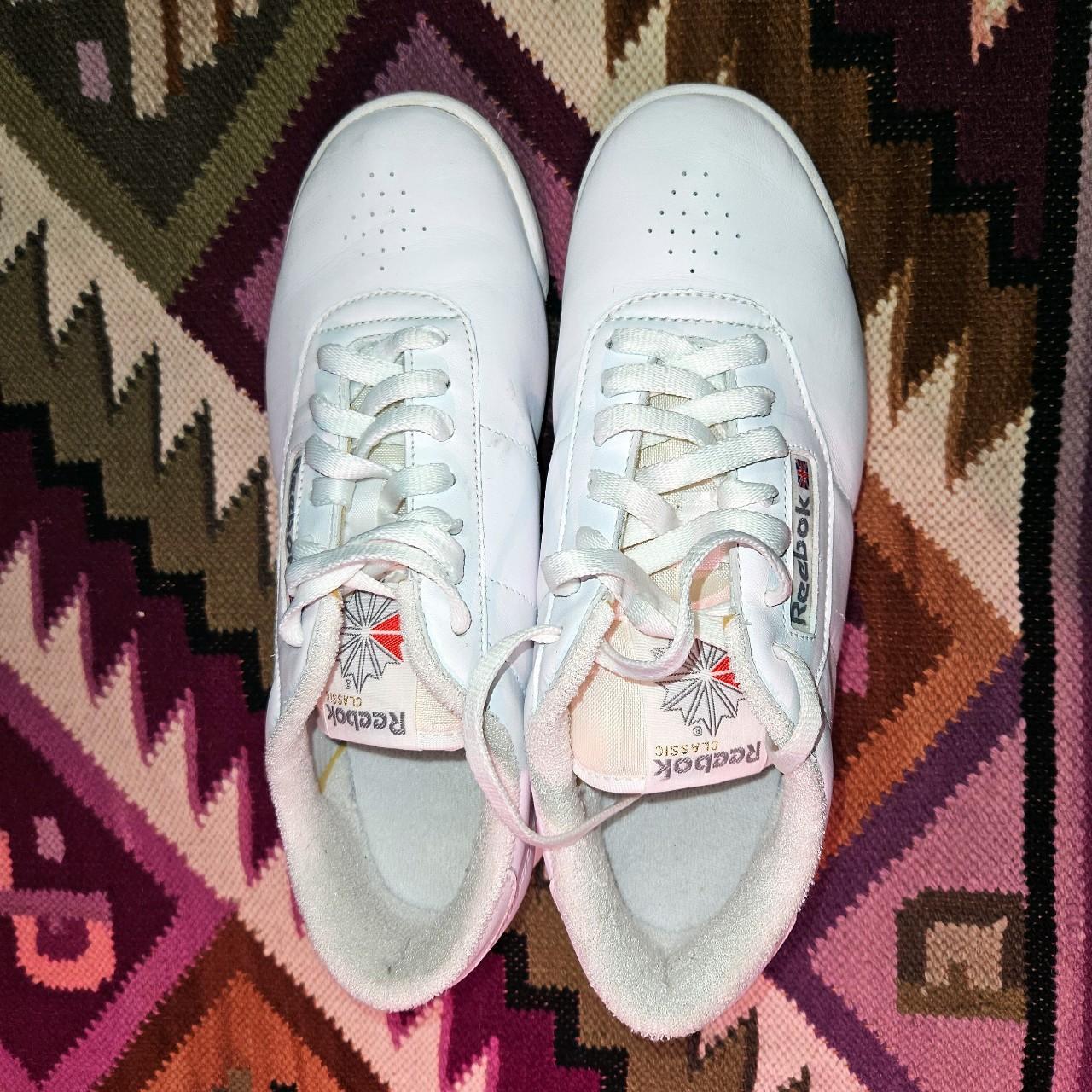 Reebok princess deals white classic