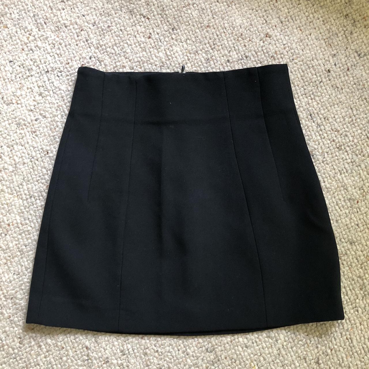 Zara black mini skirt. Thick material. Very... - Depop