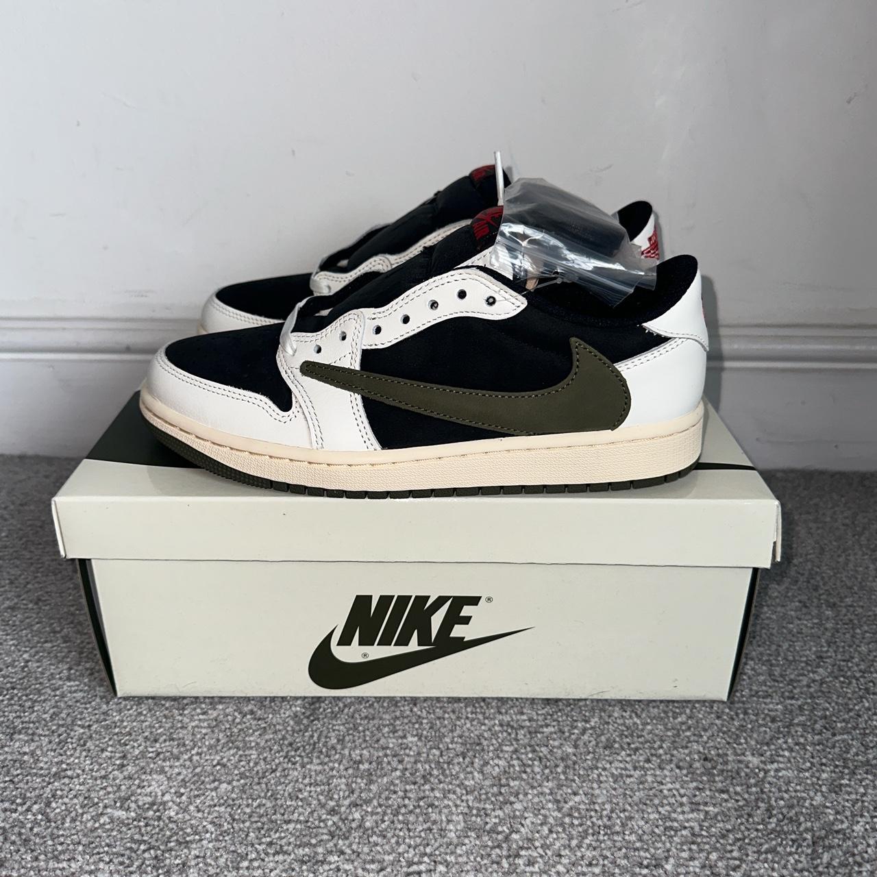 Jordan 1 Low X Travis Scott Olive Size Uk5 Women - Depop