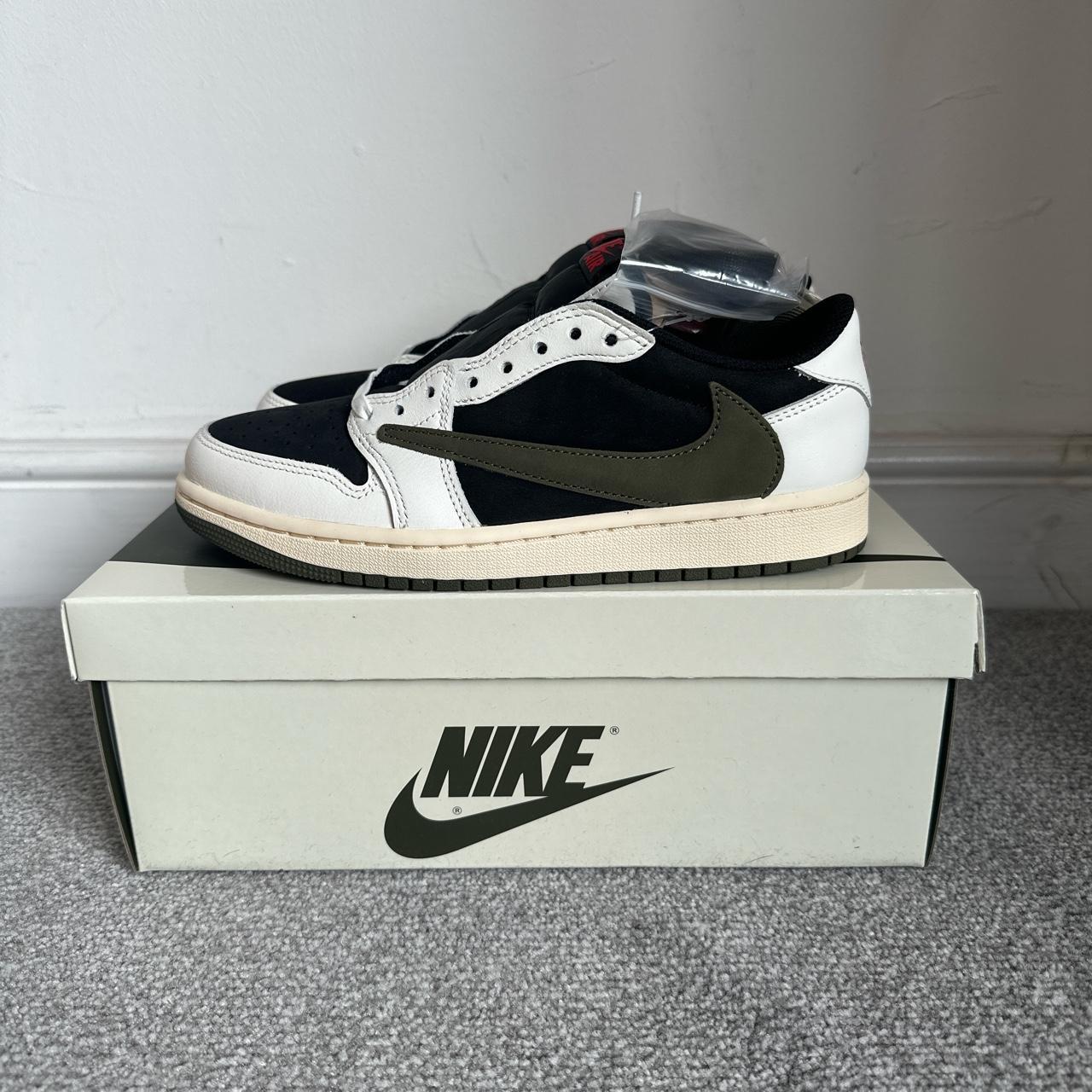 Jordan 1 Low x Travis Scott Olive Size UK5 Women... - Depop