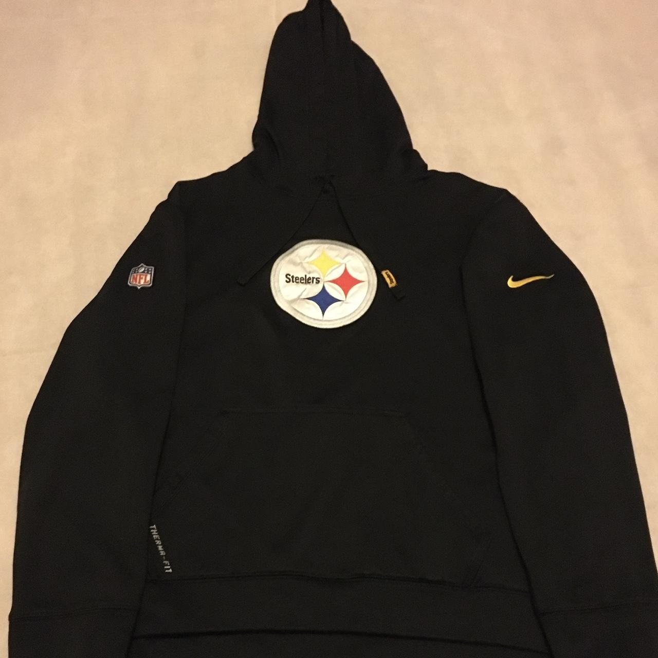 Nike NFL Pittsburg Steelers Mens Thermal Hoodie Size - Depop