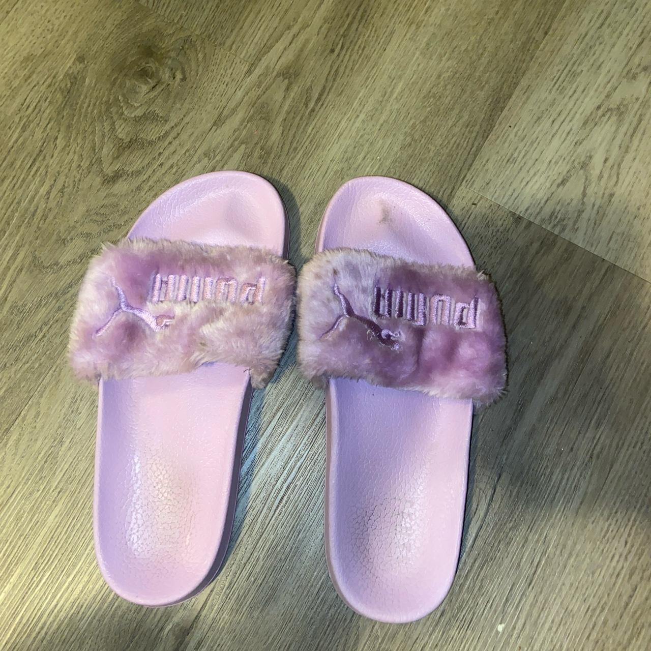 Purple fenty sale puma slides