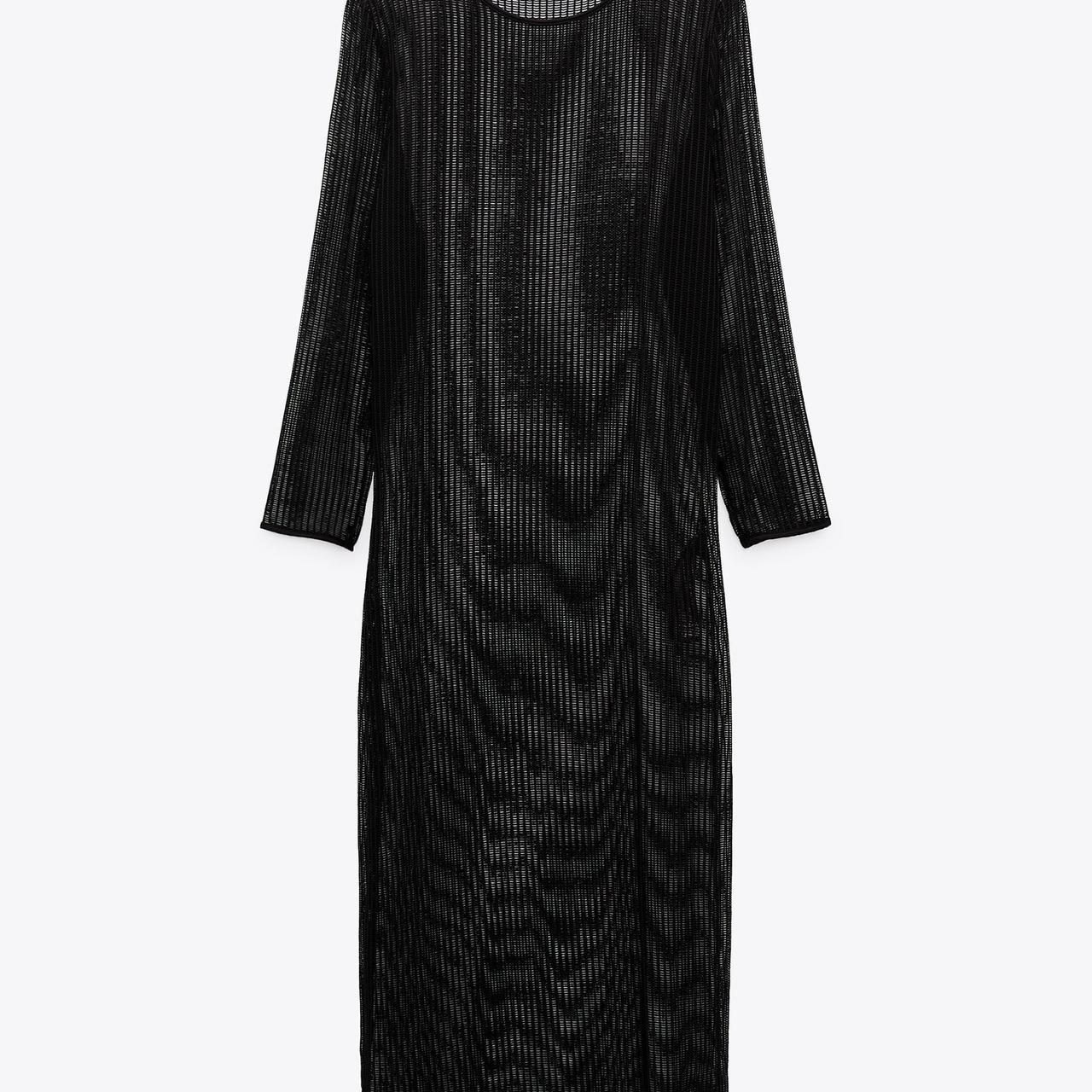 Zara Women's Black Dress Depop